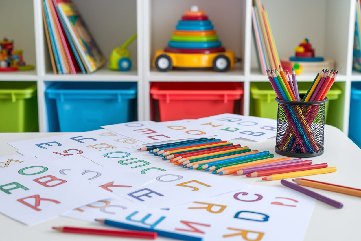 atelier-enfant-crayons-papiers-alphabet
