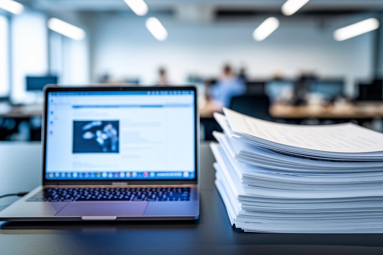 grosplan-ordinateur-ecran-flou-documents