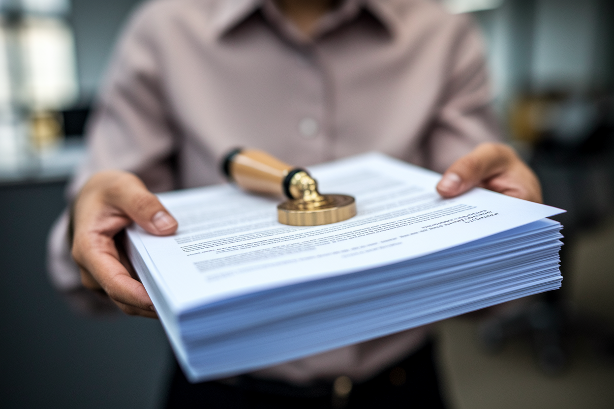personne-documents-sceau-notaire-flou