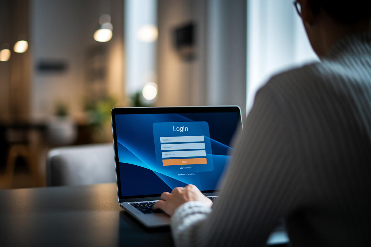 personne-dos-bureau-portable-ecran-flou