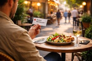 table-cafe-plat-verre-ambiance-urbaine