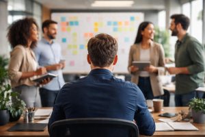 professionnel-bureau-tableau-kanban-equipe